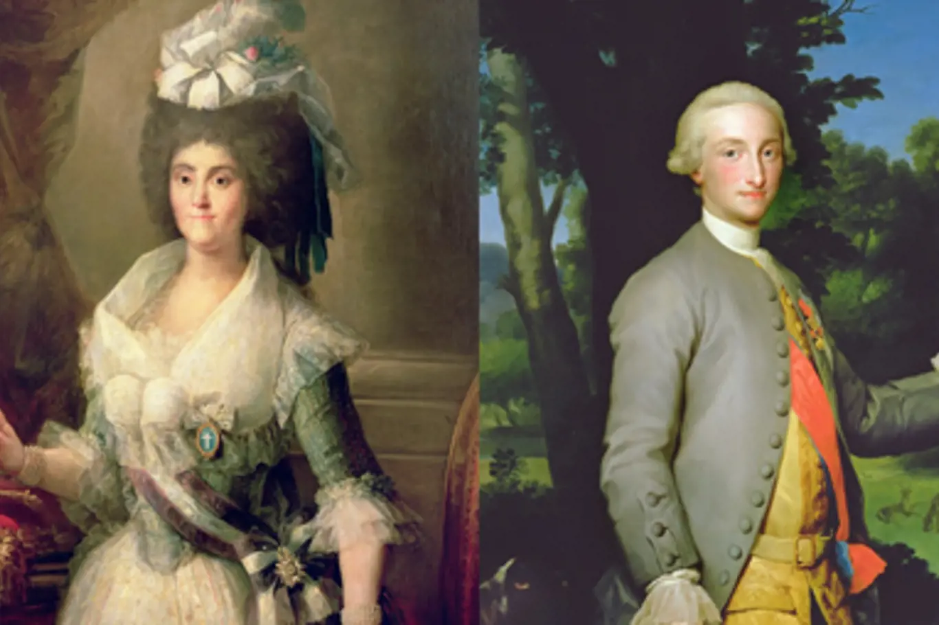 Marie Luisa Parmská a král Karel IV. Španělský
