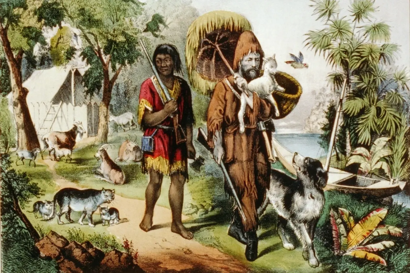 Robinson Crusoe - ilustrace