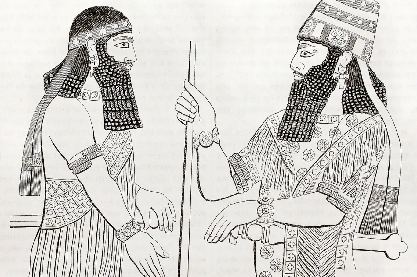 Ukázka asyrského umění.