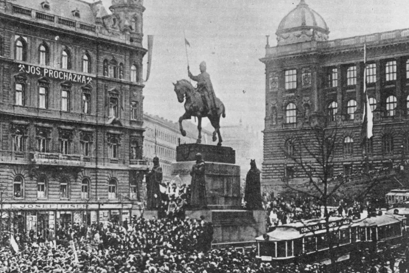 28. října 1918, Václavské náměstí, Praha