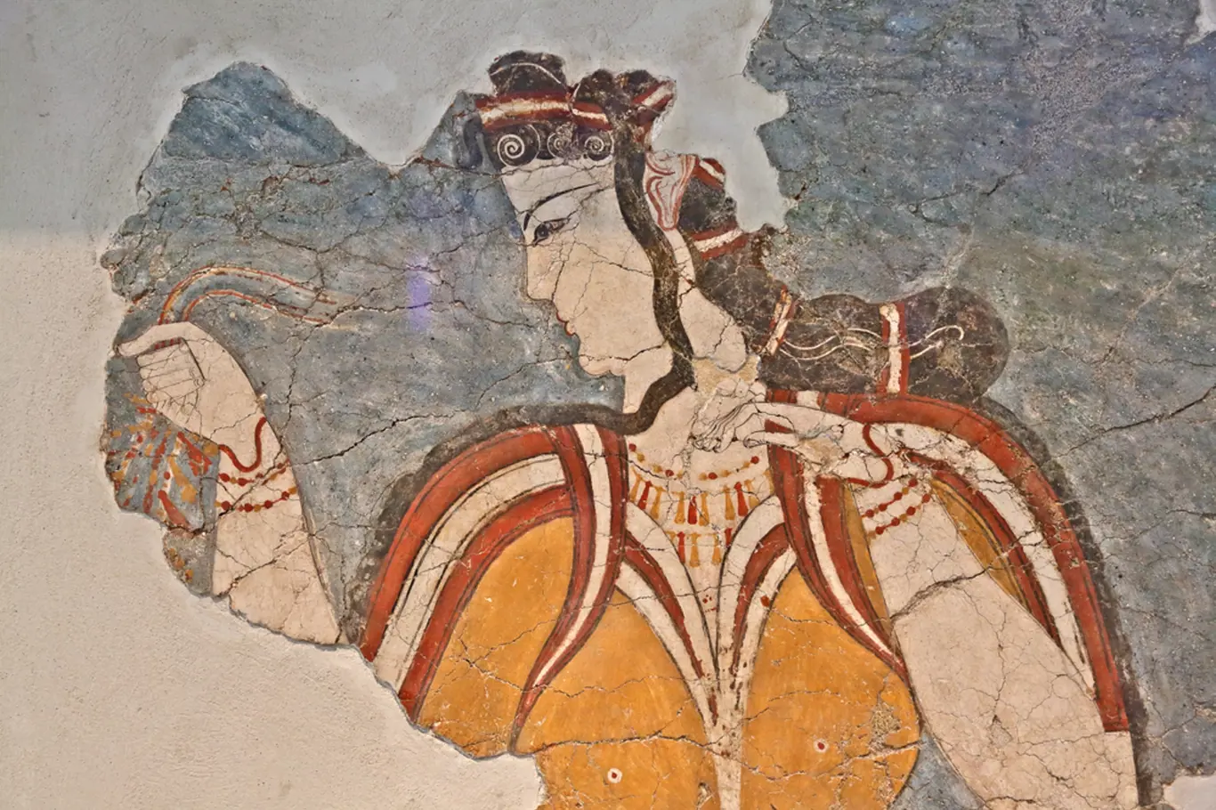 Starořecká freska ze 13. st. př. n. l., Atény