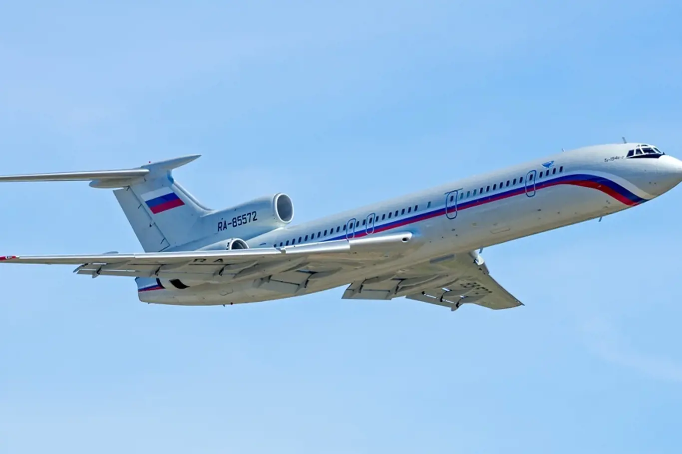 Letoun Tu-154, který se zřítil u Soči