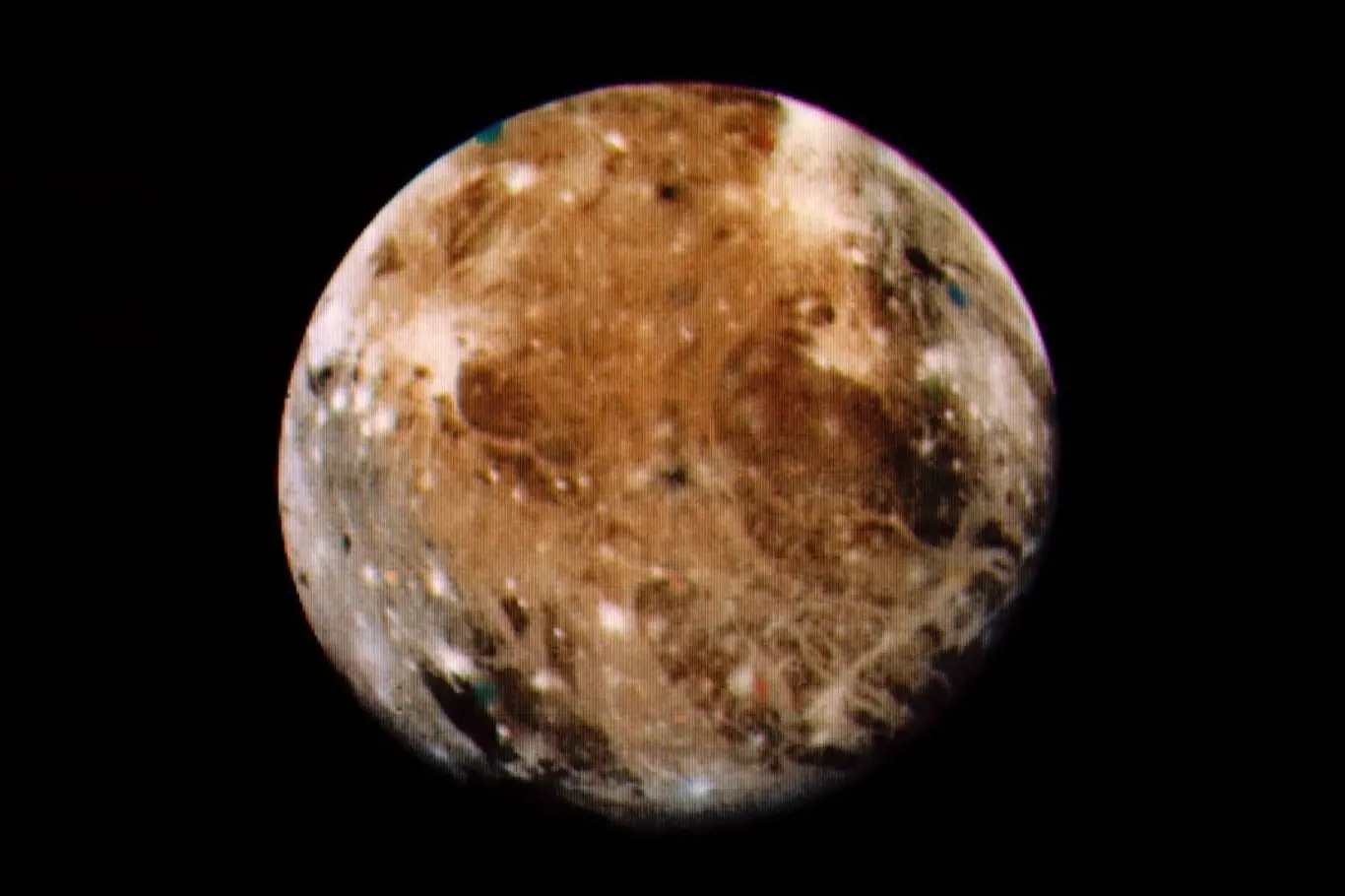 Jupiterův měsíc Ganymed