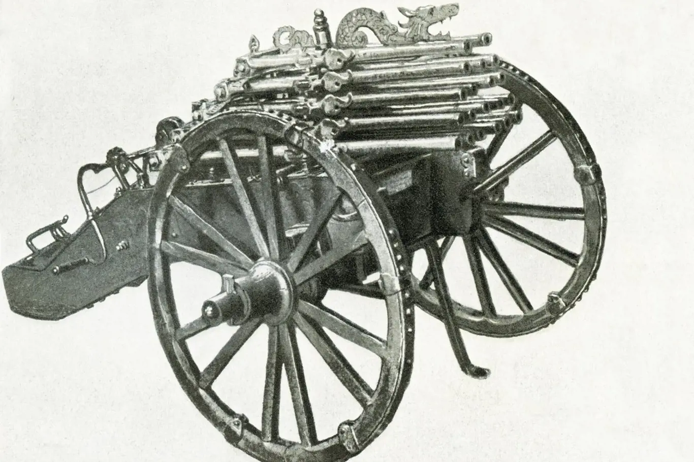 Polský model kanónu Ribauldequin