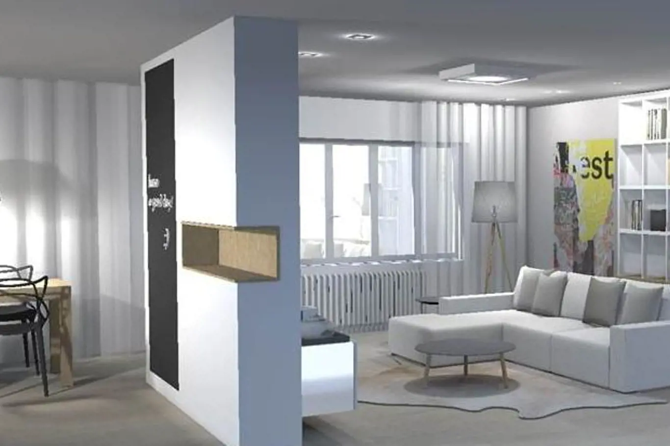 3D návrh bytu v Libni
