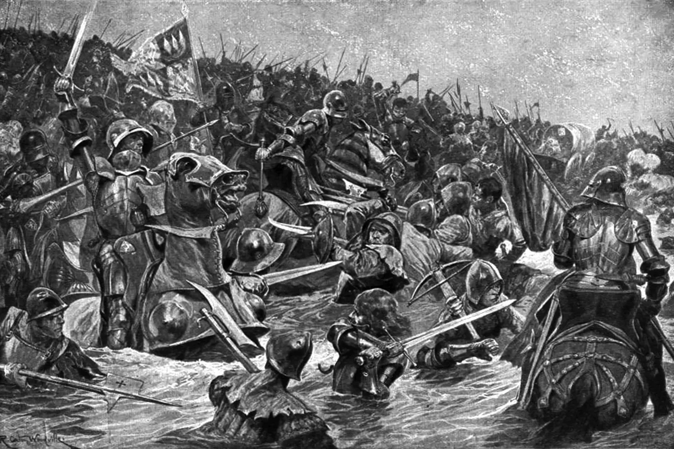 Bitva u Towtonu v rámci války růží.