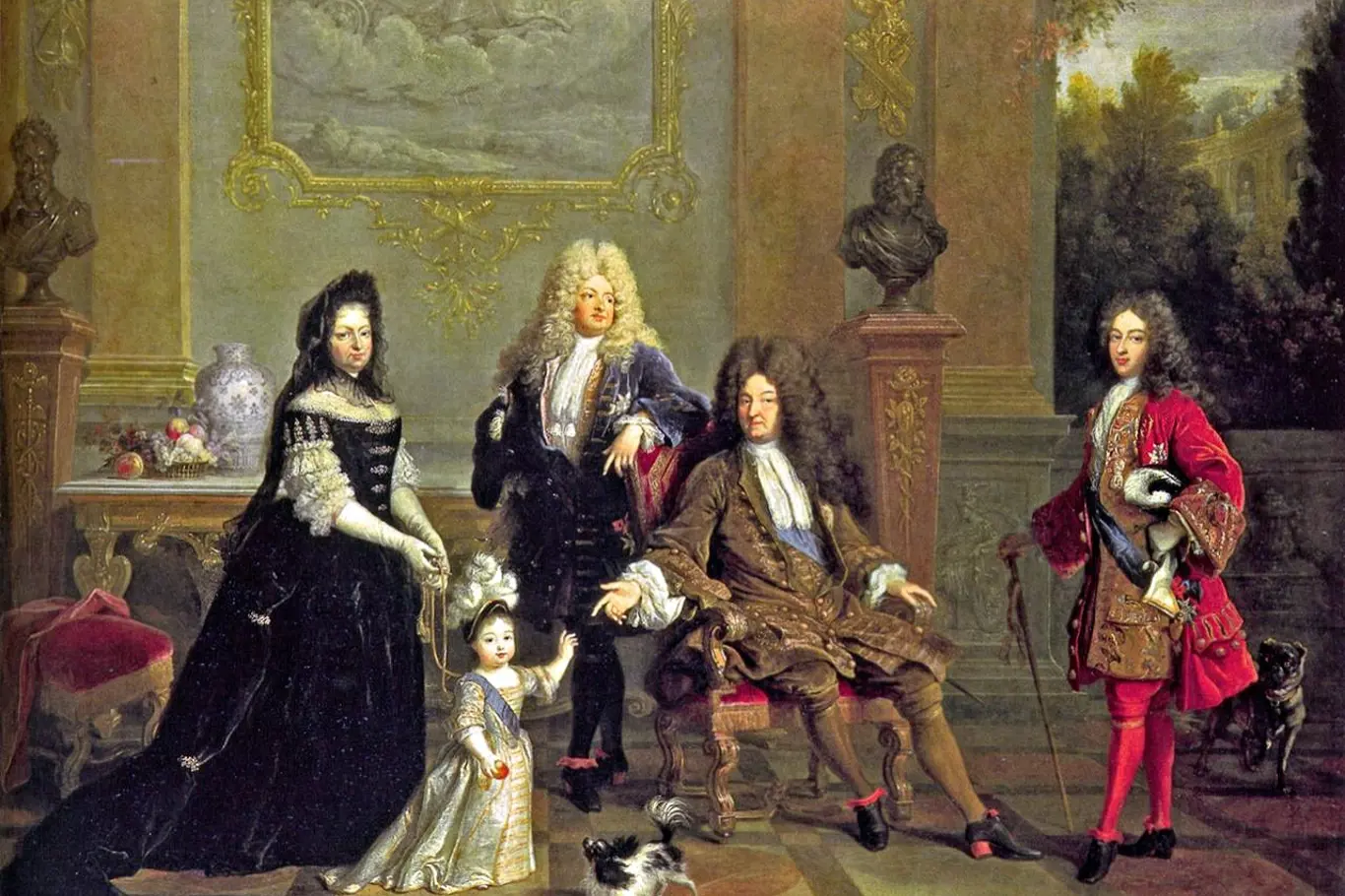 Rodina Ludvíka XIV., cca 1711.