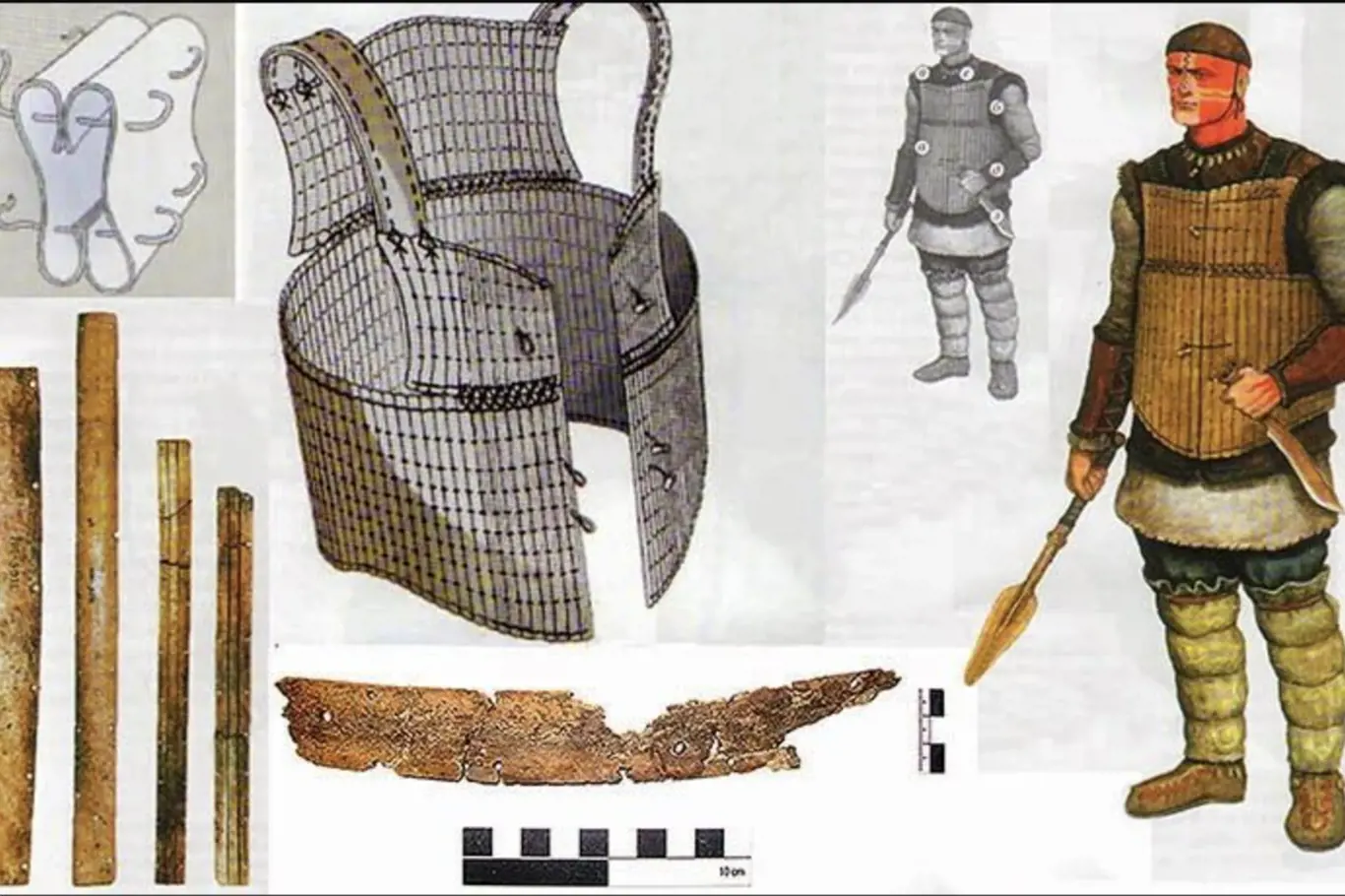 Neuvěřitelně zachovalá kostěná zbroj byla nalezena v Omsku na Sibiři. Je stará skoro 4000 let.