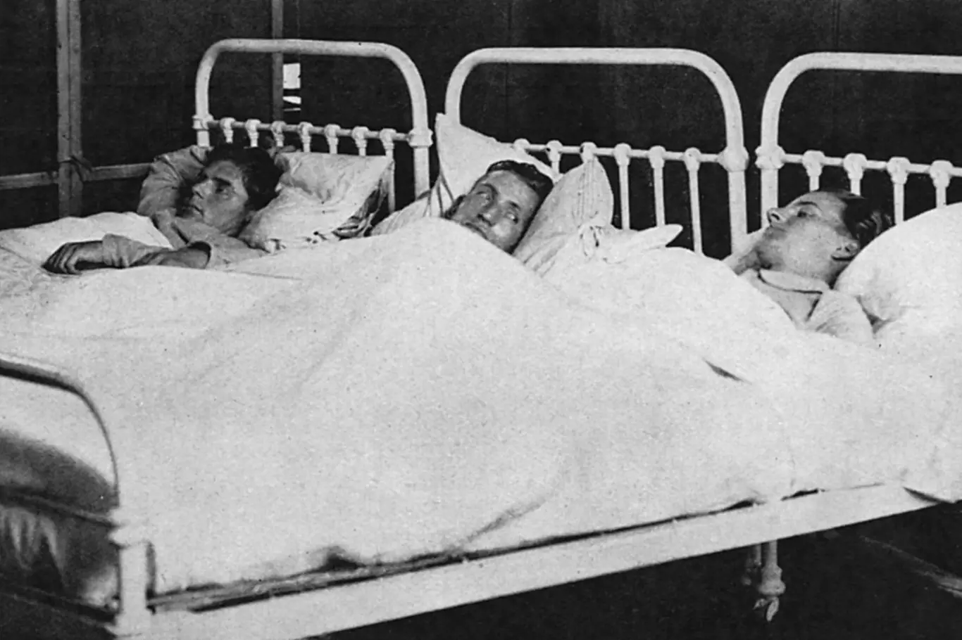 Nemocní pacienti, čekající na smrt