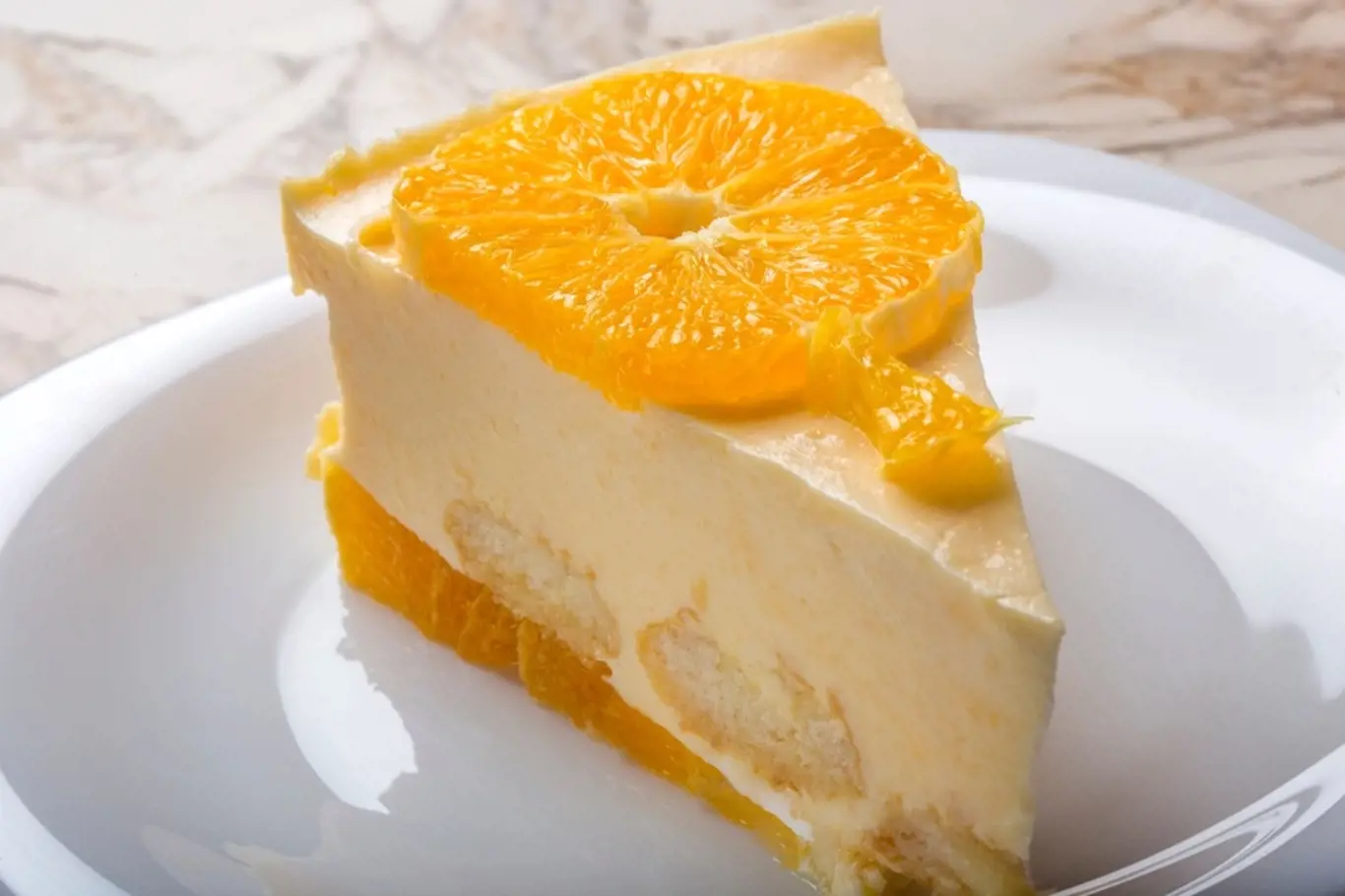 nepečený koláč pomeranč