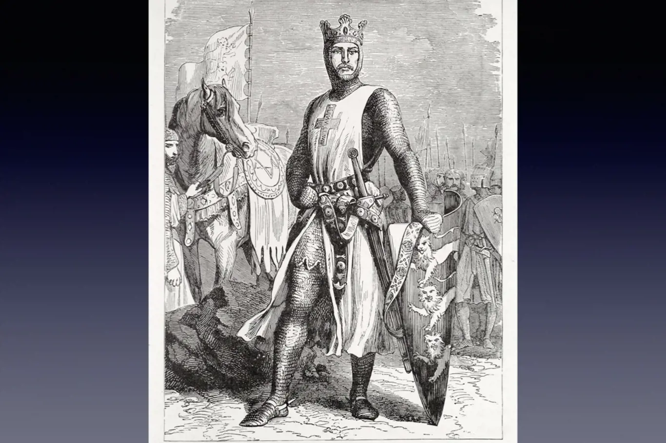 Anglický král Richard I., přezdívaný Lví srdce