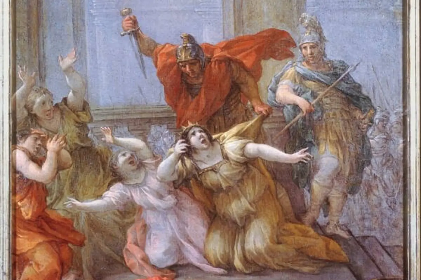 Zavraždění císaře Caliguly a jeho rodiny.