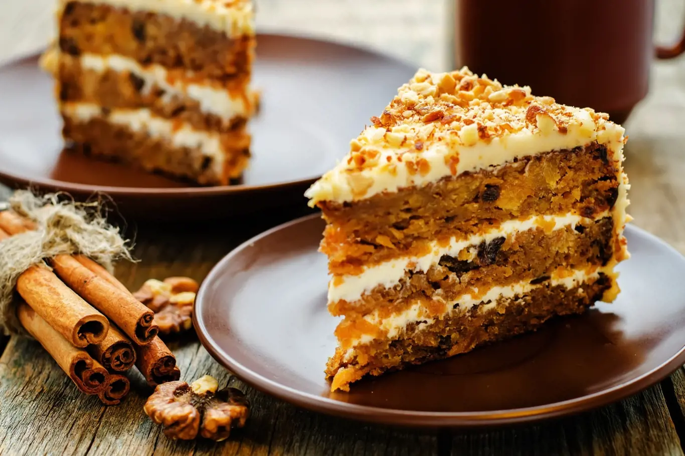 Mrkvový dort s čerstvým sýrem a ořechy dodá vašemu tělu porci karotenů, vlákniny a nenasycených mastných kyselin.