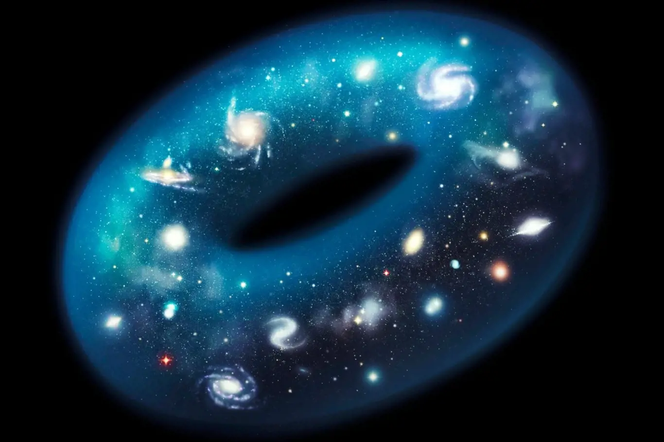 Vesmír má asi tvar plaveckého kruhu