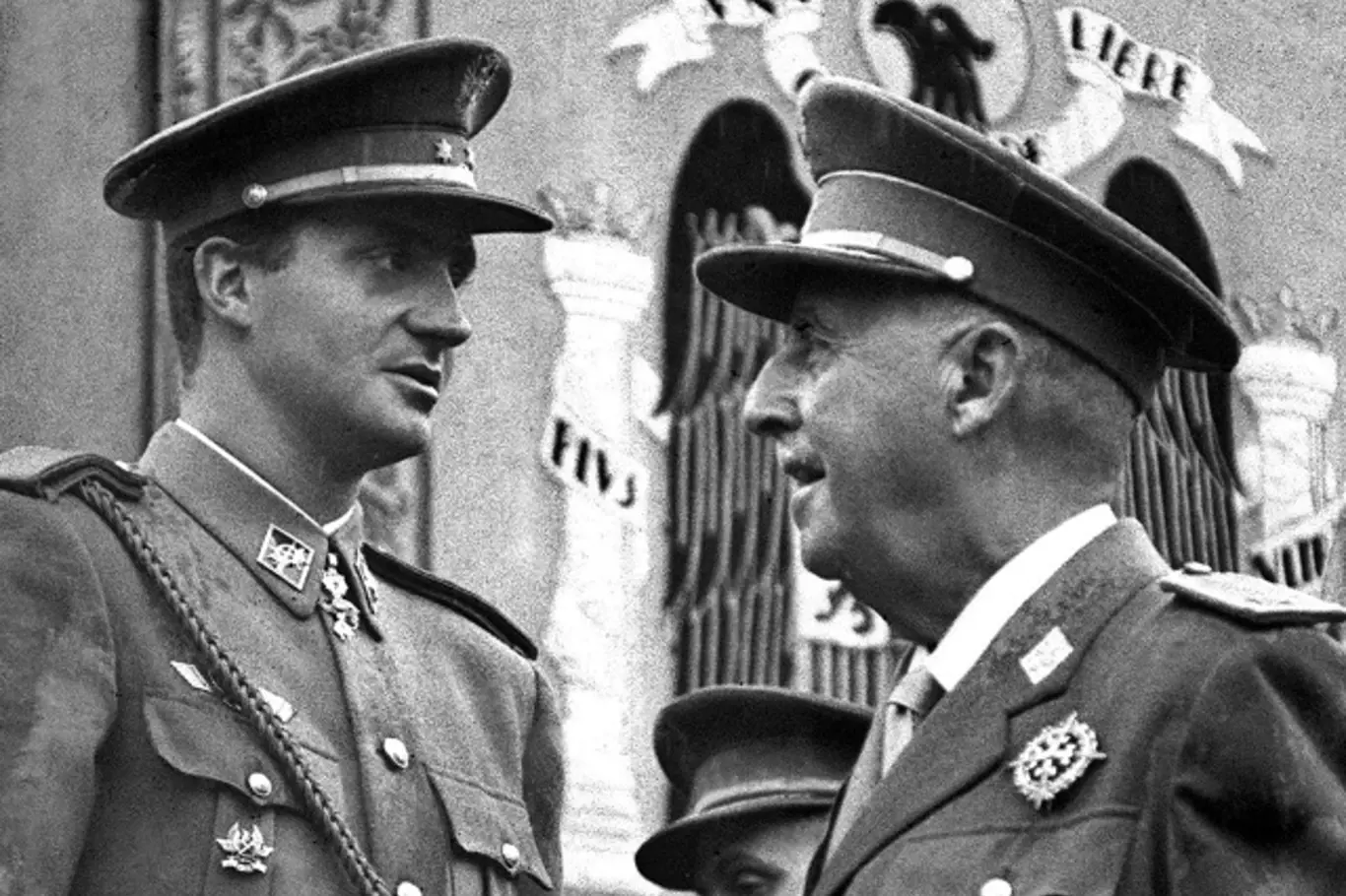 Francisco Franco a budoucí král Juan Carlos I. (rok 1966)