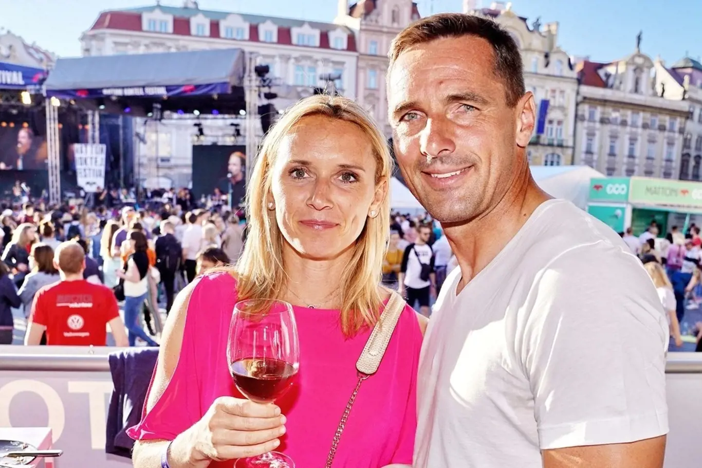 Roman Šebrle a jeho manželka Eva