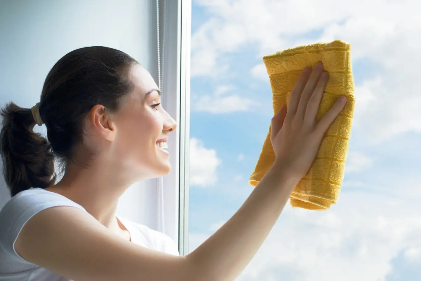 Důležité je zvolit si na mytí oken vhodný čas. Podívejte se proto nejprve na oblohu.