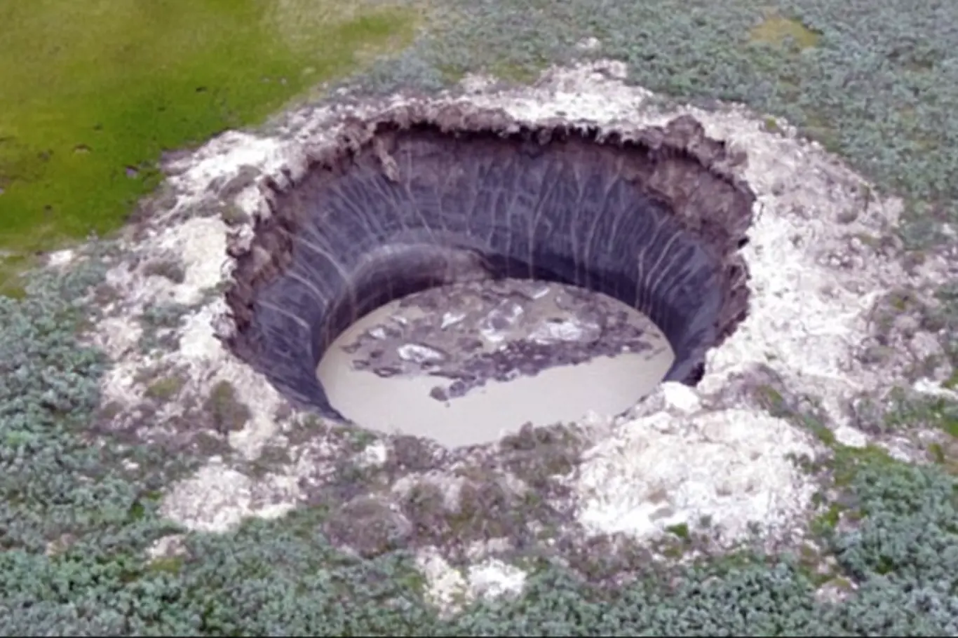 Kráter Tajmir (Taimyr) na Sibiři se stále zvětšuje