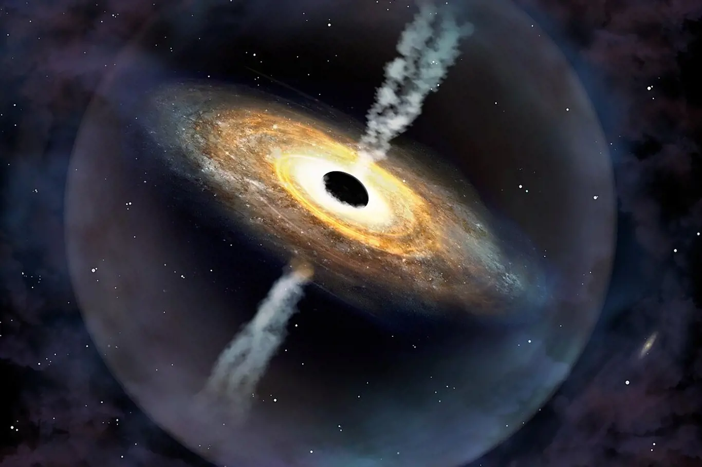 Supermasivní černé díry se připravují na srážku