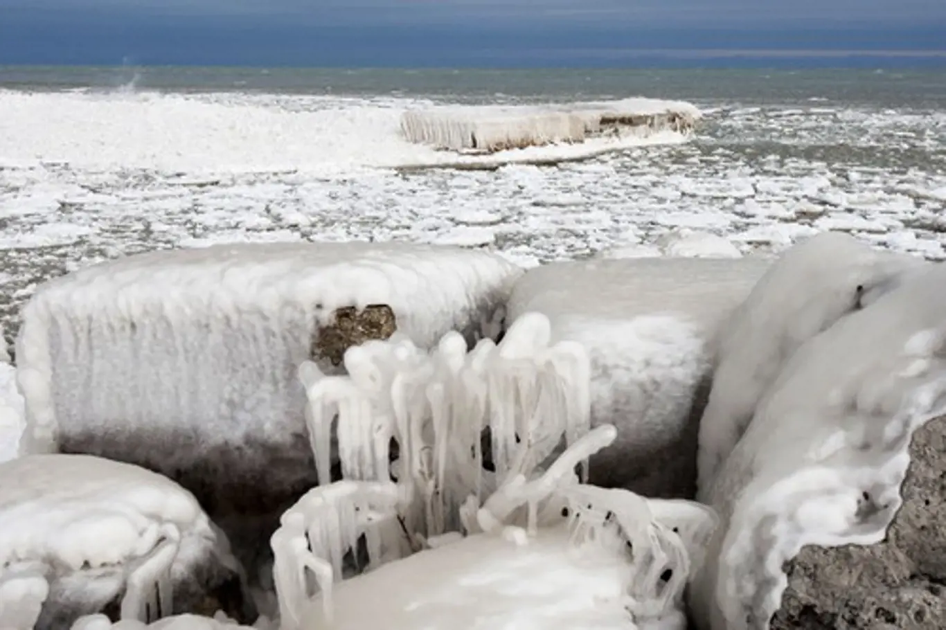 Tak dokáže sevřít Michiganské jezero krutá zima