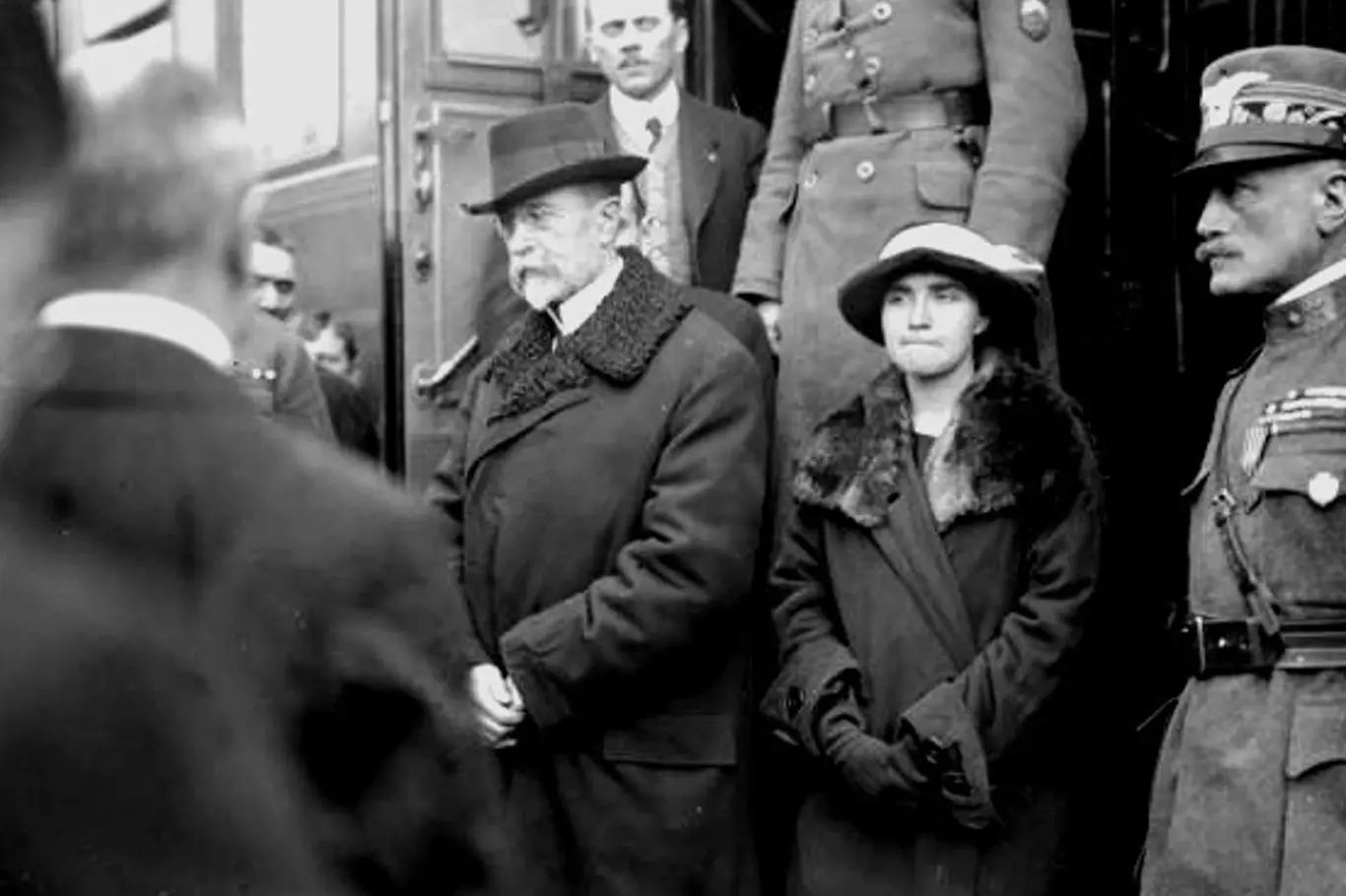 Tomáš Garrigue Masaryk s dcerou Olgou