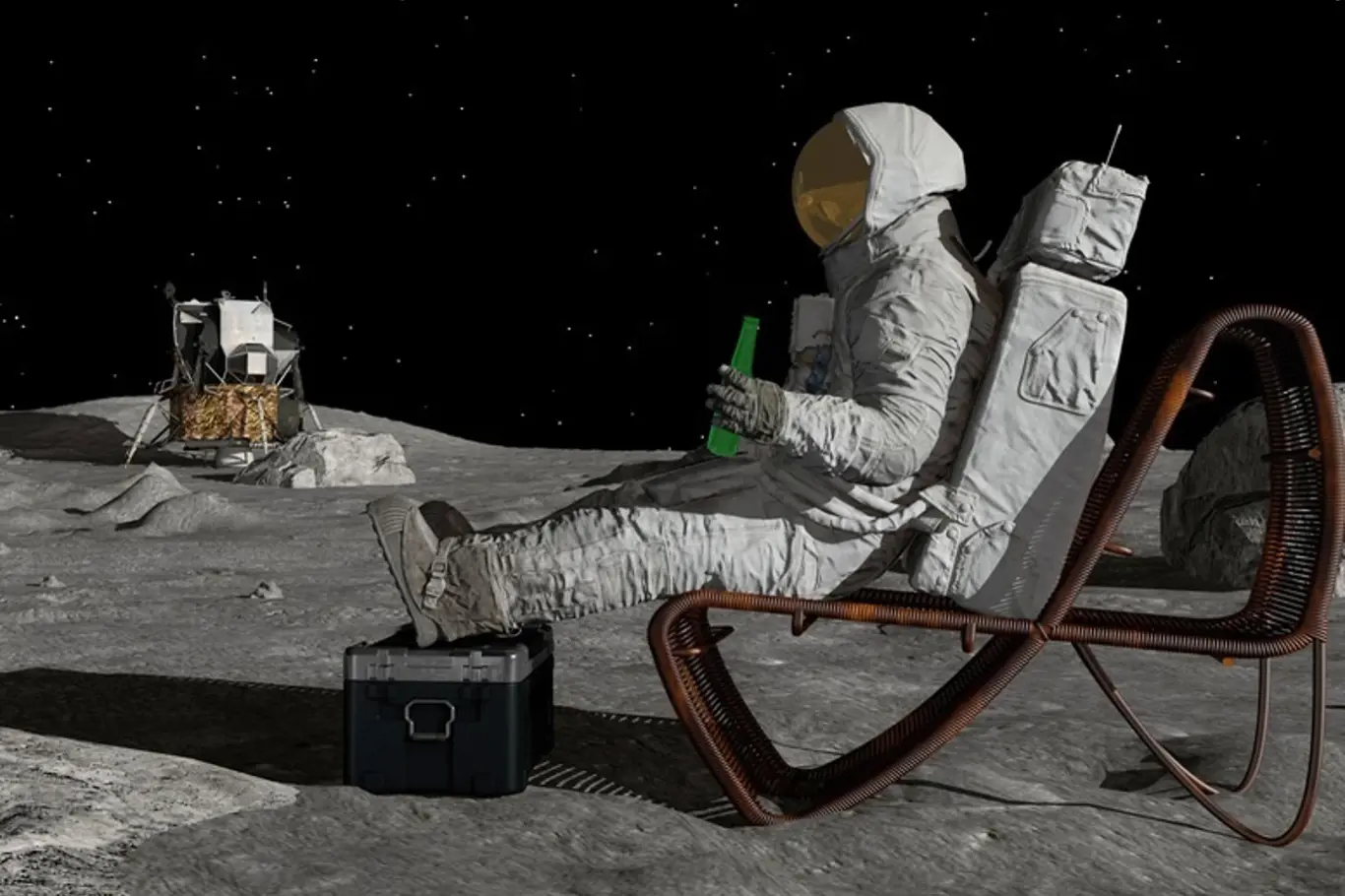 Čínský mandarín se pokusil dopravit na Měsíc na židli.
