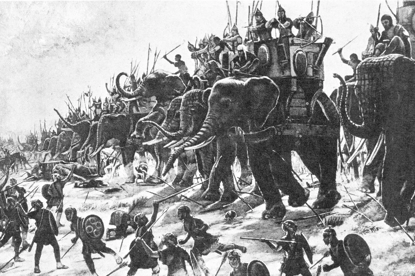Bitva u Zamy, Henri-Paul Motte, 1890.
