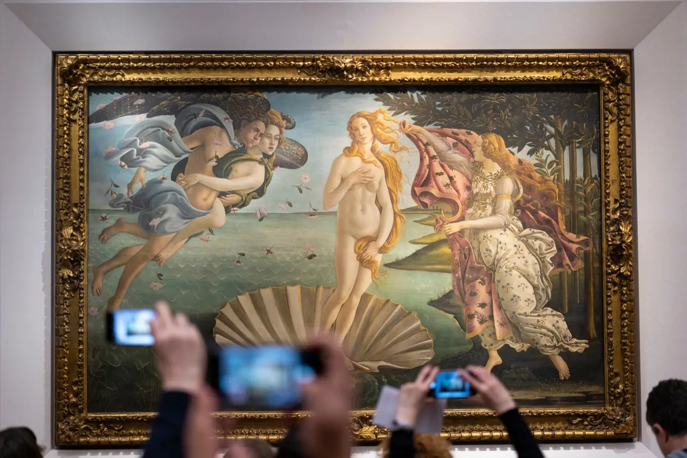 Botticelliho Zrození Venuše - jeden z nejslavnějších obrazů světa