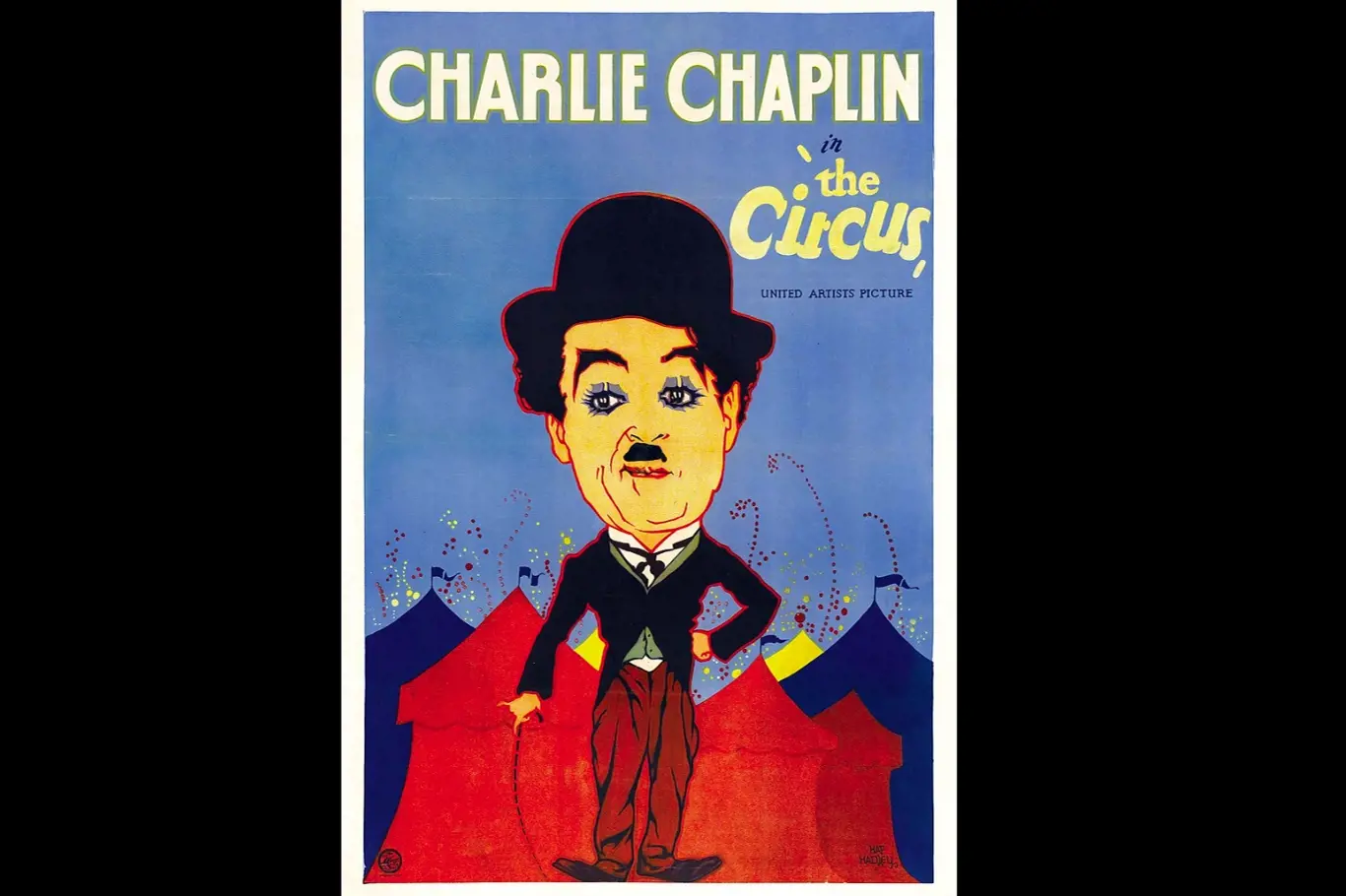 Plakát k filmu Cirkus s Charliem Chaplinem
