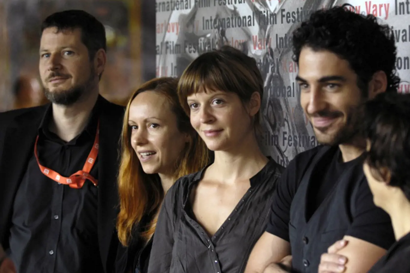 Andreas Prochaska, Alanté Kavaitéová, Sonja Heissová a Inaki Dorronsoro na festivalu v Karlových Varech