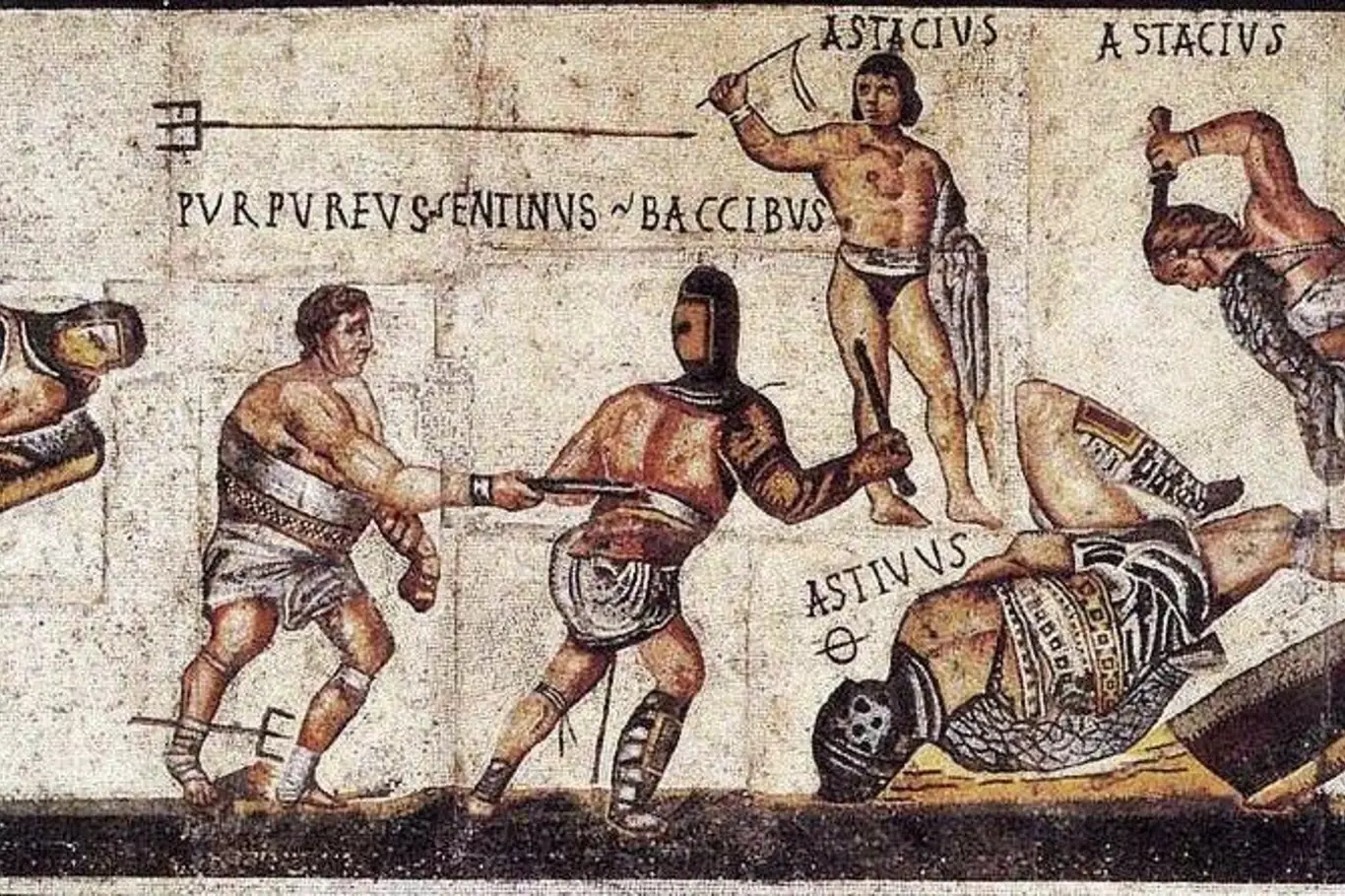 Mozaika s výjevem gladiátorských zápasů, Itálie