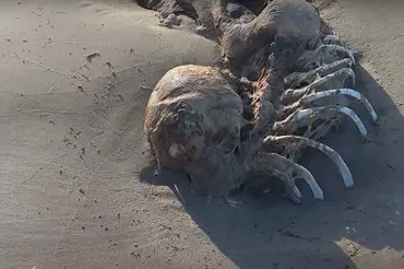 Zděšení turisté našli na pláži podivného tvora. Vypadá jako mořská panna a vědci netuší, co to je
