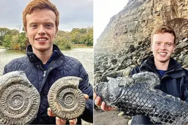 Muž našel věc připomínající dělovou kouli a rozřízl ji. Uvnitř se skrýval tvor starý 185 milionů let