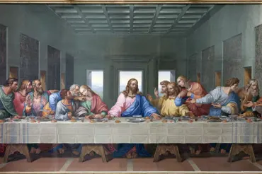 Do obrazu Poslední večeře zašifroval Leonardo tajemný vzkaz. Poslechněte si ho