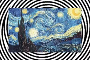Dívejte se 30 sekund na spirálu a pak stočte zrak na slavné dílo Van Gogha. Uvidíte úžasnou věc