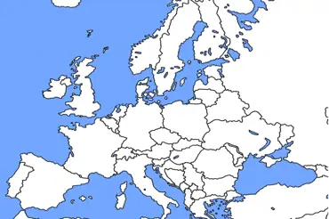 Kvíz: Poznáš státy Evropy na slepé mapě? Kdo splete víc než dva z deseti, měl by se stydět