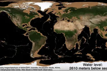 Fantastická animace: Jak by vypadala Země, kdyby zmizely oceány? Podívejte se