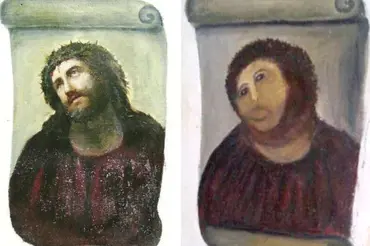 Umělkyně měla zrekonstruovat fresku Ježíše, ale zkazila to a strašlivě se ztrapnila. Pak se stal zázrak!