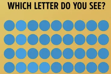 IQ rébus: Na první pohled vidíte jen modré puntíky. Nejchytřejší najdou na obrázku do 5 vteřin i písmeno