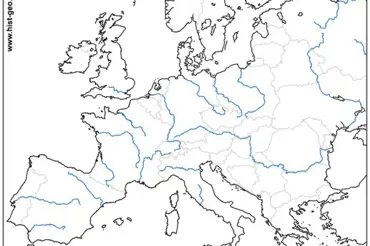 Obtížný zeměpisný kvíz: Slepá mapa: evropské řeky. Tak se ukažte! 90 % lidí všech 10 nezvládne