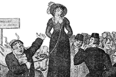 Potupné dražby manželek v 19. století: Naštvala vás žena? Prodejte ji na trhu