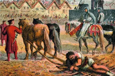 Rozčtvrcení koňmi: Nejdrsnější poprava v minulosti byla oblíbenou podívanou