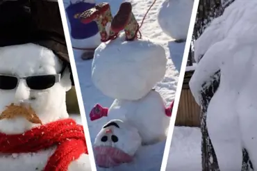 Tip na víkend: Megagalerie neskutečných výtvorů ze sněhu! Co vytvoříte vy?