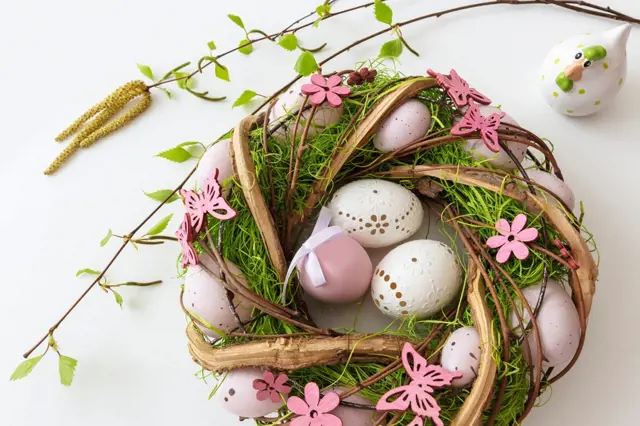 Velikonoční věnec: Krásný, jednoduchý a téměř zadarmo