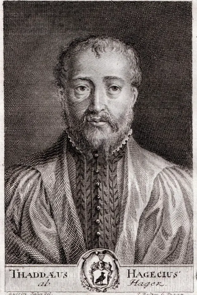 Tadeáš Hájek, český astronom a osobní lékař, který působil na dvoře císaře Rudolfa II.
