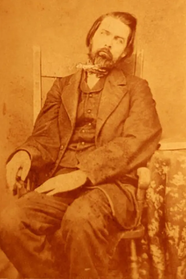 Fotografie zesnulého muže, asi 1860