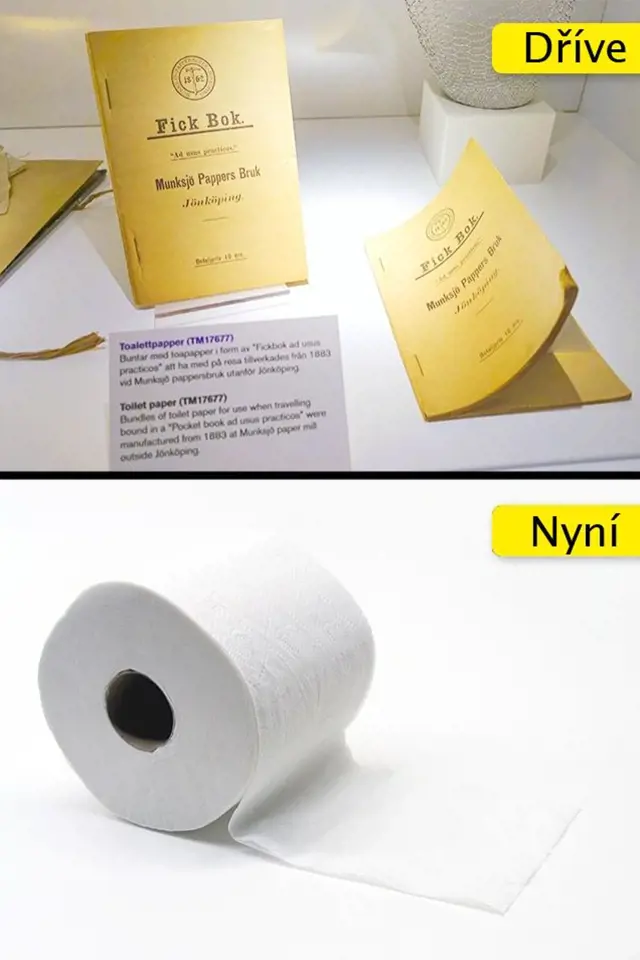 Toaletní papír - coby potřeba na záchod se prodávala braková literatura
