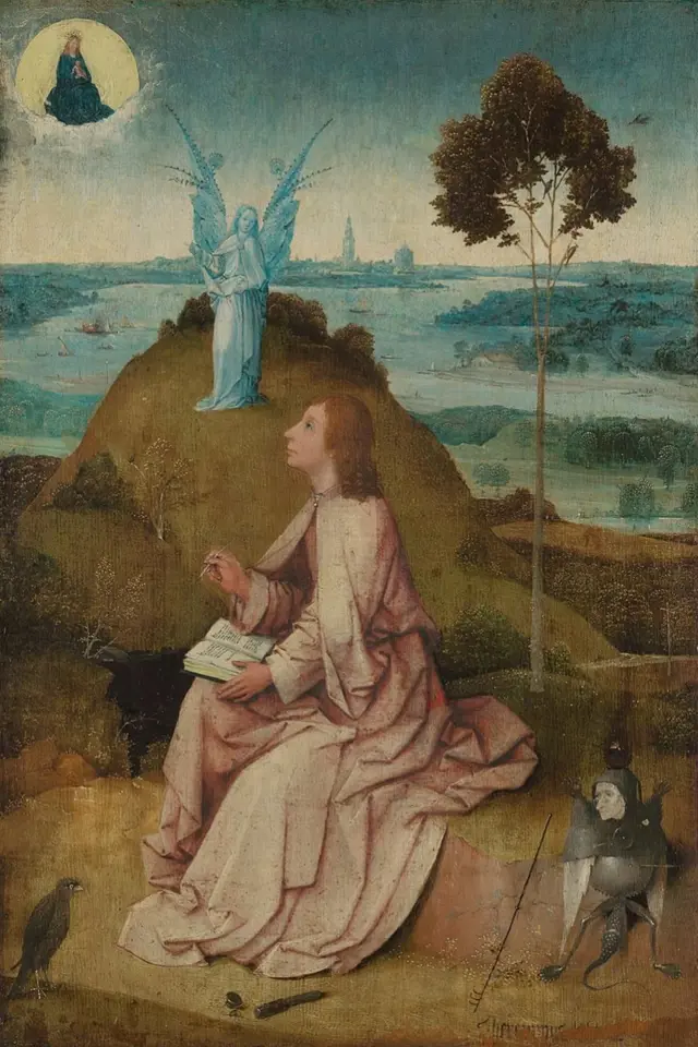 H. Bosch: Sv. Jan na Patmu (asi 1505)