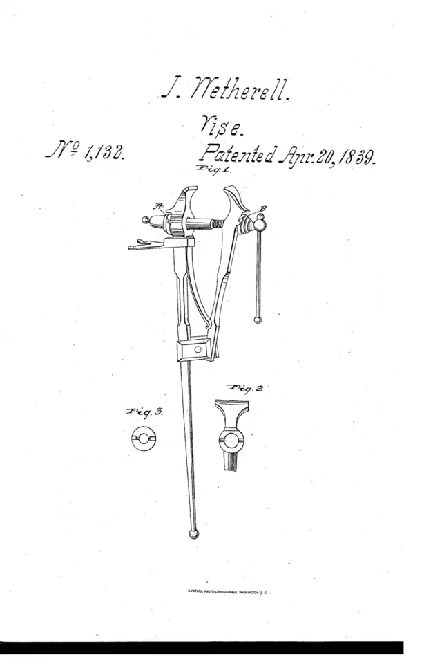 patent z roku 1839