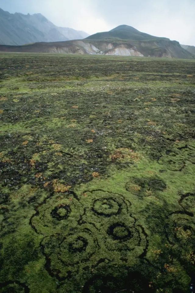 Také na Islandu lze nalézt podivné kruhy.